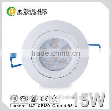 High Quality Aluminum Led Downlight Dimmable 8w 15w Semi Downlight CRI 95 photo-3