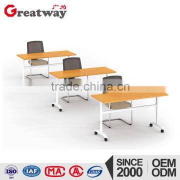 Folding desk portable with wheels