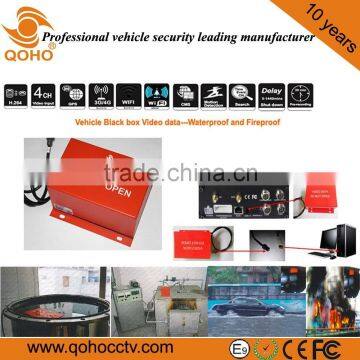 Fireproof Waterproof Car Black Box Recorder With HDD Mobile DVR