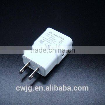 EU USB Travel Wall Power Adapter Single Port Dual Port Charger 5V 2A for Samsung for Moblie Phone