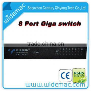 8 Port Gigabit 10/100/1000Mbps Ethernet Switch,8 Port Gigabit switch, 8 port Switch TH-1008G