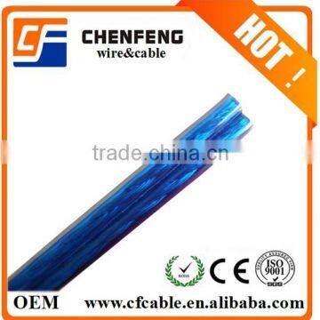 Transparent Speaker Cable/BC,CCA,CCS(red/black,white/black,blue,pink trasparent)