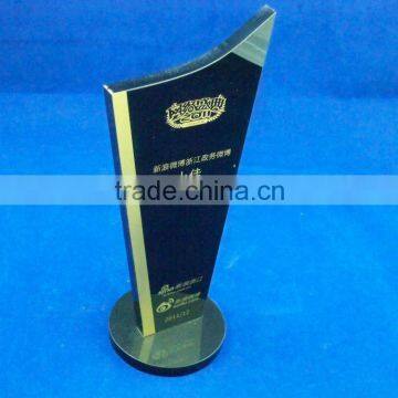 Creation Black Acrylic Crystal Award Trophy photo-3