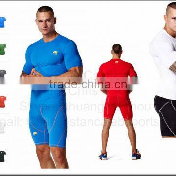 Gym Tights Bodybuilding Tights Custom Climbing Compression Shirts Underwear Tights Garment Red Blue Black White photo-3