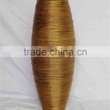 Best Quality Eco-friendly PE Rattan Handwoven Rattan Floor Vases photo-5