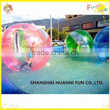 2015 wholesale kids TPU 1.0mm dia 2m walking water ball price