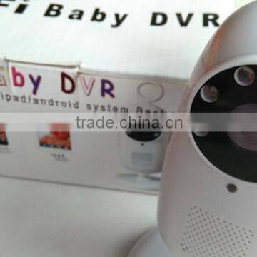 Baby Wi-fi camera monitor factory price white color high qulity HD 720P monitor IR camera
