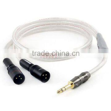 ZY HIFI Cable HIFI Cable 6.35 Stereo to dual XLR Male signal line ( Premium Edition for C4 special ) ZY-029 1M cable