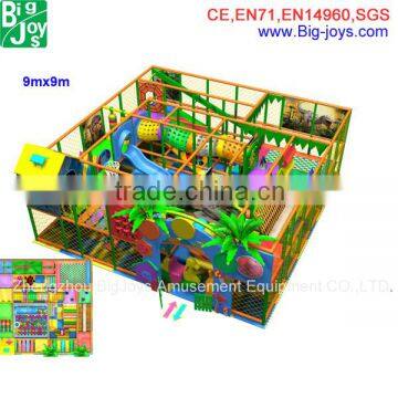 commercial kids indoor tunnel playground equipment, 2 floor tunnel indoor playground for sale