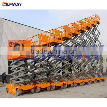 Good quality mobile self-propelled battery powered scissor lift platform