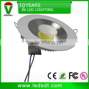 light weight slim 10w rotatable cob led downlight white full white from sitatome