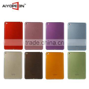 Wholesale Colorful Clear Transparent TPU Ultra Thin Slim Shell Case Back Cover for iPad Mini 4