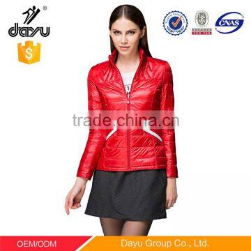 China spring autumn coat women coat red custom bomber jackets uk