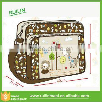 The best giraffe design polyester muti-function mummy bag diaper bag