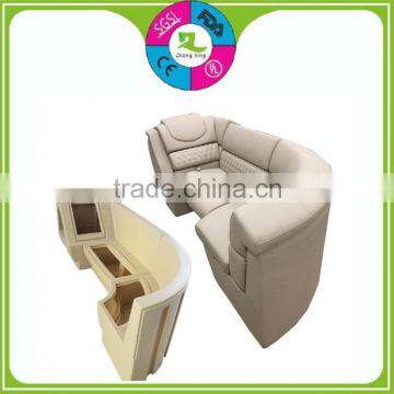 Customized plastic rolling yacht seat sofa rotomolding bencher