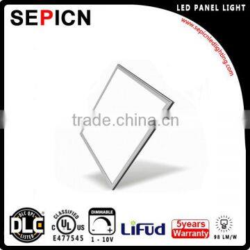 50000 hours lifespan UL DLC 600*600 led panel light