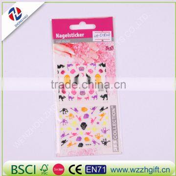 New arrived wholesale elegant fancy craft ecofriendly quality safe temporary nail decal custom