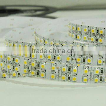 dual row CE RoHS certified brightness SMD2835 indoor led flexible strip light 5m/reel DC24V