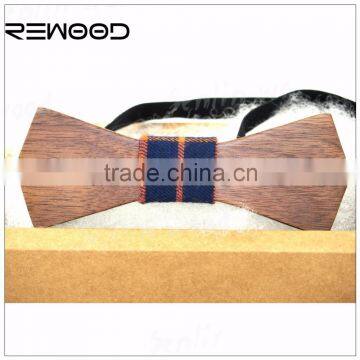 Wooden fashion bow ties ,bow tie gift boxes