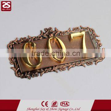 stainless steel signs numbers metal door letter