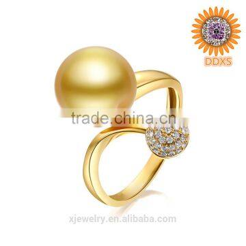 Custom Wholesale Fashion South Sea Shell Pearl Ring Designs