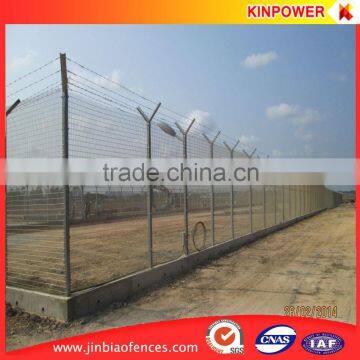 mild steel paint welded metal airport fence airport fencing