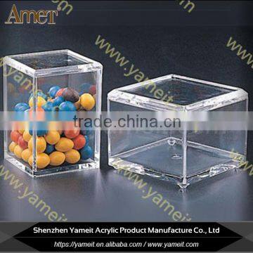 OEM CE clear acrylic candy box for kiosk