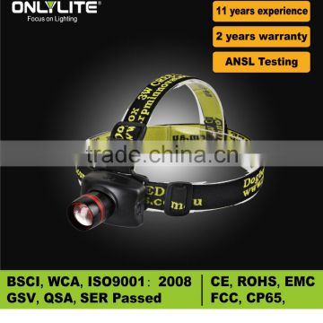 Ninghai Jinchao aluminium led headlamp & powerfull fishing camping headlighting