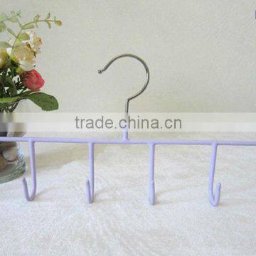 Non Slip PVC Coated 5 Hooks Hanger for Belt, Metal Accessories Organizer photo-2