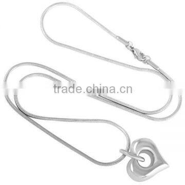 SRP8238 Engravable Blank Necklace Cremation Jewelry Keepsakes High Polish Hollow Heart Stainless Steel Cremation Urn Pendant photo-3