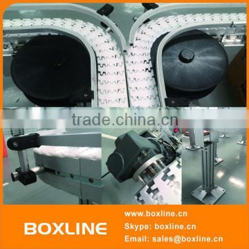 Plastic modular conveyor line