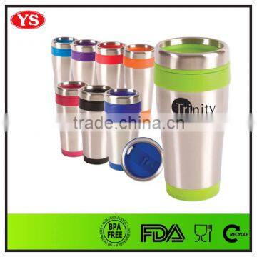 eco-friendly FDA insulated 16oz plastic cups with screw on lid