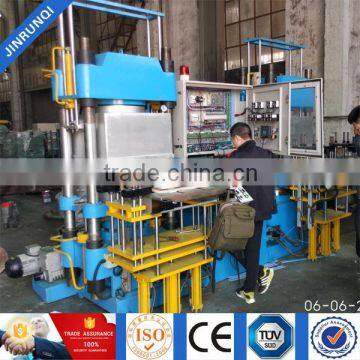 Vacuum rubber moulding hydraulic press heated compression moulding