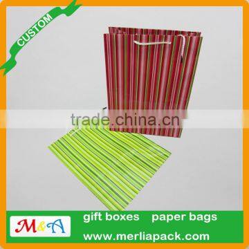 LUXURY PAPER PARTY BAGS WITH HANDLES STRIPE WEDDING HEN BABY BAGS photo-2