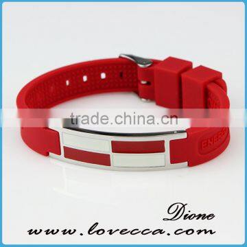 Various colors silicone bio magnetic band women and man health energy bracelet