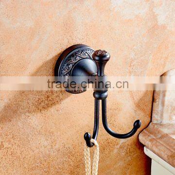 2016 bathroom accessory with brass black archaize carved single robe hook .