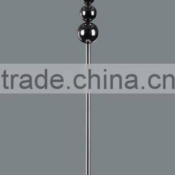 2015 floor lamp in polished chrome finish with black fabric shade