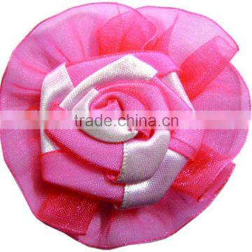 Handmade Satin Ribbon Flower for Hair Accessories Hair Flower