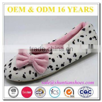 fuzzy OEM girls indoor ballet shoes