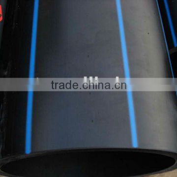 hdpe straight pipe with blue strips, dn 500mm sdr 17