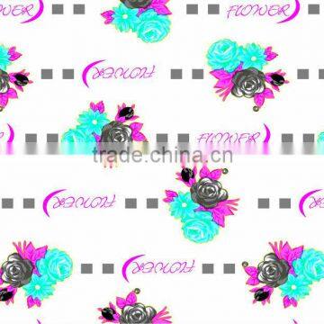 semi-transparent Printed Lover rose PEVA shower curtains