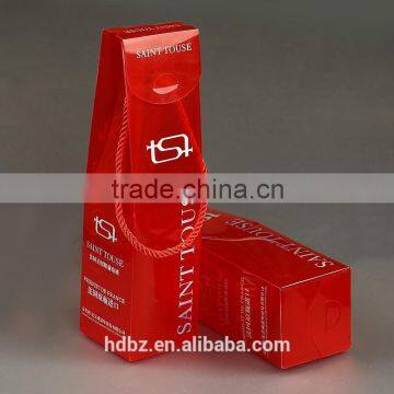 custom handle wine packaging box for bottle carrier