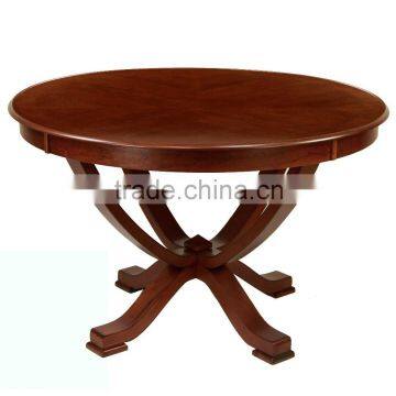 Custom made modern classic furniture cherry wooden round table top coffee dining table