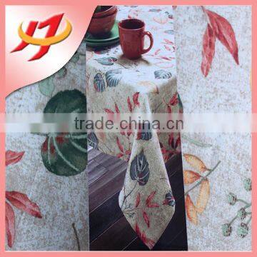 Custom printed hotel and restaurant textiles polyester waterproof cloth table cloths