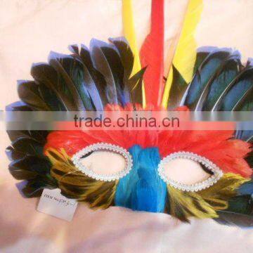 Halloween Feather Mask-02