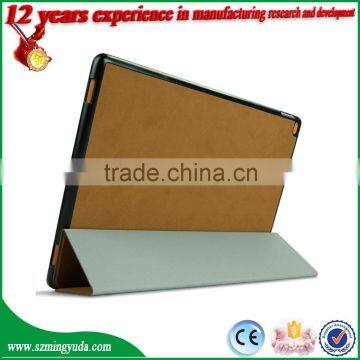 Factory New Arrival Ultra Thin Tri-folding Tablet PU Leather Smart Cover for iPad Pro