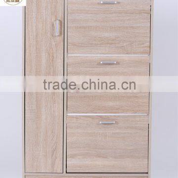 Modern style and Hot selling 3 doors shoe cabinet with umbrellar