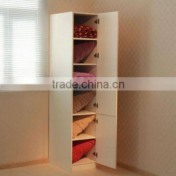 classic 1 door wall design wooden Wardrobe white