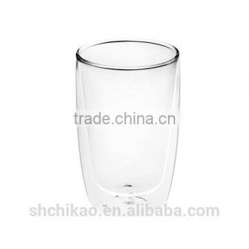 Clear Borosilicate Glass Double Glass Cup for Factory