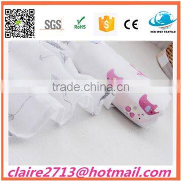 Colour printing Muslin Swaddle Baby Receiving Blanket, 100% cotton